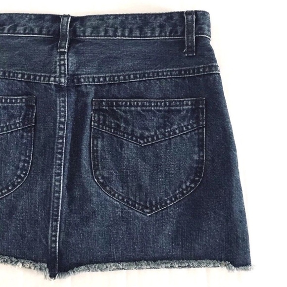 Free People | Beat Of The Music Mini Denim Skirt Size 6 - Picture 7 of 8